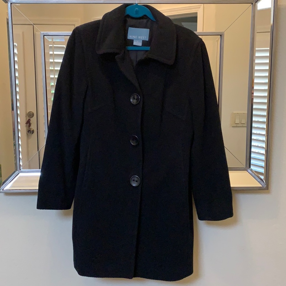 Nine West Button Down Wool Pea Coat